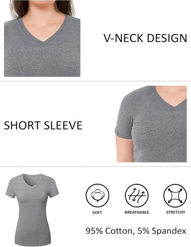 القطن الخامس القمصان t للنساء الأكمام قصيرة tshirt tees basic vneck tshirts tops tops undershirt multers in Kuwait