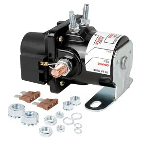 0100055000 Battery Disconnect Relay 12V/100AMP, Battery Disconnect Switch with Fuses and Screws