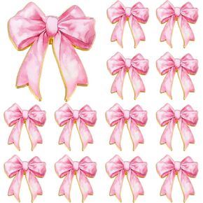 Quelay 24 Pcs Pink Bow Brooch Pins for Women Coquette Bow Lapel Pins Bulk Enamel Bowtie Brooch Gifts for Wedding Graduation Preppy Teacher Dress Suit Shirts Hats Accessories