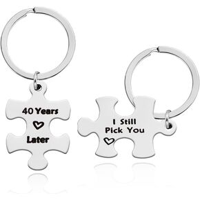 Anniversary Wedding Gifts for Men Women Matching Keychains Gifts for Wife Husband Couple Anniversary Keychain Gifts