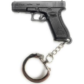 Glock Pistol Key Chain Black Polymer