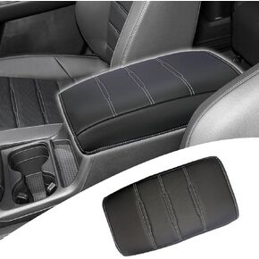 Center Console Pad Armrest Box Cover Compatible with 2023 2024 2025 Honda Pilot Accessories, Black Leather Protector Accessories for Pilot Armrest Pad Automotive Center Console Soft Cushion