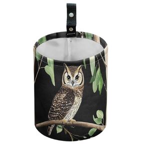 Butterfly Flower Car Trash Can Waterproof Car Garbage Can Car Seat Back Hanging Trash Bag Portable Camping Garbage Bin Storage Bag Collapsible Trash Container for Car Kitchen 5.9 x 7.3 in