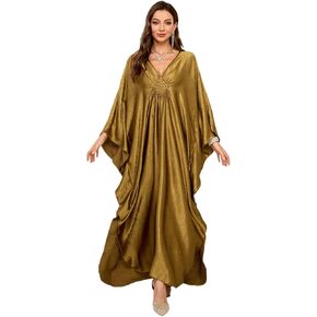 فساتين Kaftans للنساء Swimsuit Coverup 2025 Beach Caftan Loungewear Mumu للمنزل Mrs Ropper