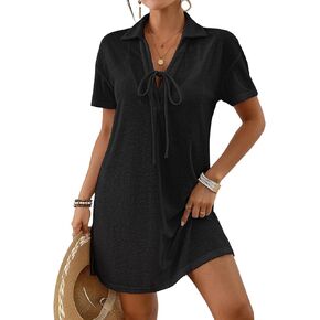 Bsubseach Swimsuit Coverup for Women 2025 Terry Cloth Swim Cover Up Darkretring Robes Suit Suit Suit Dress Dress