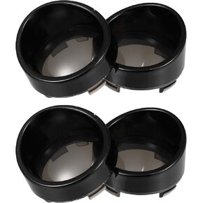 Motoforti 4pcs 2 Inch Clear Turn Signal Lens Cover with Black Visors Bezels for Harley Dyna Sportster Road King Street Electra Glide Softail Smoked Black