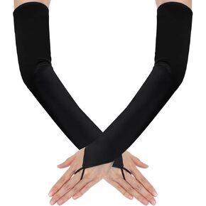 Arm Gloves for Women, Fingerless Gloves for Wedding Party Goth Cosplay