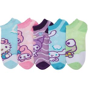 BioWorld Hello Kitty & Friends شخصيات جوارب الكاحل من 5 أجزاء