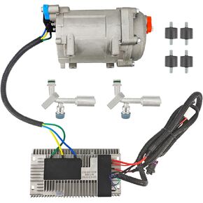 12V Auto Compressor Universal AC Electric Compressor 20cc/r Air Conditioner Compressor AC.100.3851 for R134a Compatible with RVs, Campers, Trucks & Buses