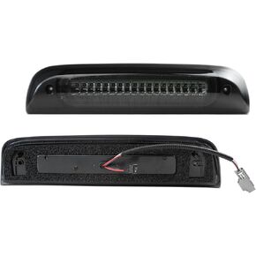 Led Third Brake Tail Light Lamp compatible with 2014-2018 Chevy Silverado GMC Sierra 1500 2500HD 3500HD 3rd Brake Light Red Strobe Rear 3rd Brake White Cargo Lights High Mount Stop Light