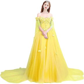 wdbfy قبالة الكتف فساتين quinceanera كرات كرات مع رأس الفراشة منتفخة حفلة حفلة موسيقية طويلة من الفستان 16