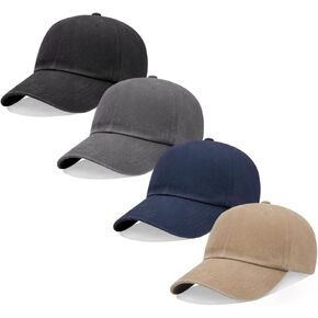 Vintage Washed Baseball Cap Adult Unisex Distressed Retro Adjustable Dad Hat