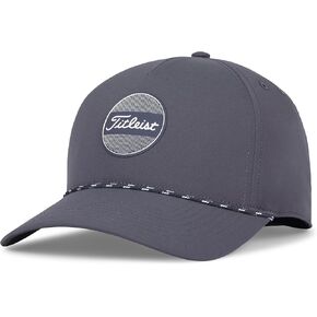 Titleist Men's Standard Boardwalk Rope Golf Hat, Black/White