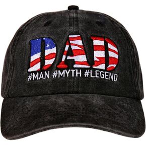 Dad Hat, Dad Hats for Fathers Day, Dad Hats for Men, Gifts for Dad, Baseball Cap for Men for Fathers Day, Birthday and Christmas, Unique Embroidery with Quote 'The Man, The Myth, The Legend'