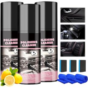 Polishing Cleaner, Car Interior Cleaner, Multipurpose Polishing Cleaner for Car Interior Detail, Vehicle Interior Polish Detailer and Cleanser, Interior Detailer Spray (3)