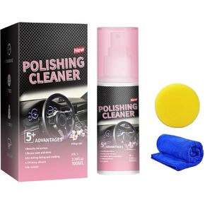 Upgrade Car Interior Cleaner and Polish - All Purpose Auto Detailing Spray for Leather, Rubber, Plastic Surfaces - 100ml Multi-Purpose Car Detail Cleaner Solution-1 Pack