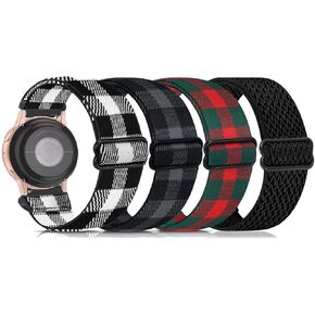 Quick Release Adjustable Stretchy Watch Band - Choice of Width - 18mm, 19mm, 20mm, 22mm Elastic Watch Straps Solo Loop Sport Nylon Replacement Wristband