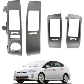 لوحة تقليم الهواء الداخلية A/C Center Dash Air متوافق مع Toyota Prius 1.5L 2004-2009 لوحة منفذ تهوية الهواء 4pcs الجانب الأيسر والأيمن يحل محل 55670-47060 55680-47020