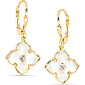 LeCalla 925 Sterling Silver Leverback Drop Earrings | Lightweight Celtic-Knot Filigree Heart Teardrop Dangle Earring for Women's Gift for Her