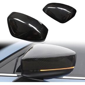 2Pcs Carbon Fiber Style Rear View Side Mirror Cover Trim Compatible with Mazd a CX5 CX-5 2017 2018 2019 2020 2021