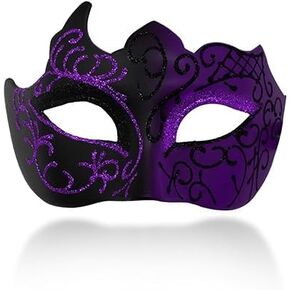 WINBOB Masquerade Mask Set for Couples, Venetian Style, for Halloween or Costume Parties