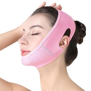 Anti-Snoring Chin Strap for Sleeping, V Line Lifting Mask Double Chin Reducer, Adjustable Chin Strap Universal Fit, Perfect for Women & CPAP Users, Stops Snoring & Tones Double Chin