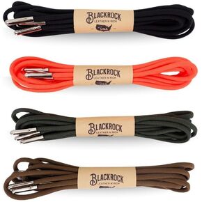 Blackrock Paracord Boot Foots ، 50 بوصة ، 4 ألوان حزمة ، سلك شاق العسكري 550 ، مصنوع في الولايات المتحدة ، 4 أزواج