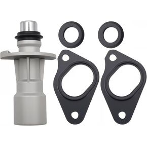Aluminum Water Pump Oil Cooler Adaptor with 2 Water Pump Gaskets Fit For Land Rover LR4 Range Rover Sport Replace For LR028136 LR030593 LR049370