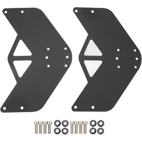 Fuel Door Hinge Mount Bracket Kit 2 Set Stainless Steel Replacement for Wrangler JK JL JT