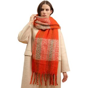 Winter Thick Women Scarf Colorful Plaid Warm Fashion Lady Cold Weather Scarves
