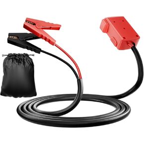 كابلات الطائر المتوافقة مع MILWAUKEE M18 ، سلك السيليكون 8AWG 2FT كابلات معززة السيارات للقفز السيارة باستخدام بطارية الأداة ، مقاومة درجة الحرارة 392 ℉ (200 ℃)