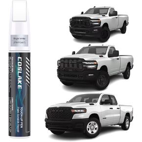Car Touch Up Paint (Delmonico Red Pearl-Coat (PRV/NRV)) ل Dodge RAM ، مجموعة إصلاح خدش الطلاء ، حل سريع وسهل للإصلاح ، 2 في 1 قلم مزيل الخدش مع 2PCs متاحين للتصرف
