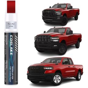 Car Touch Up Paint (Delmonico Red Pearl-Coat (PRV/NRV)) ل Dodge RAM ، مجموعة إصلاح خدش الطلاء ، حل سريع وسهل للإصلاح ، 2 في 1 قلم مزيل الخدش مع 2PCs متاحين للتصرف in Kuwait