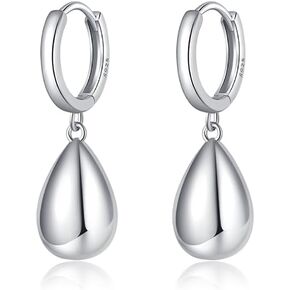 Sluynz 925 Sterling Silver Teardrop أقراط للنساء المراهقات في أقراط متدلي