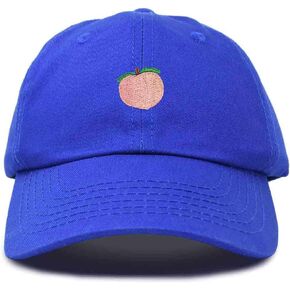 DALIX Peach Embroidered Dad Cap Cotton Baseball Hat Women