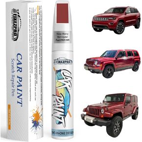 Flame Red(PR4/TR4) Touch Up Paint for Jeep, Car Paint Scratch Repair Remover Pen Color Exact Match, Quick and Easy Fix Automotive Chips and Nicks Scuff