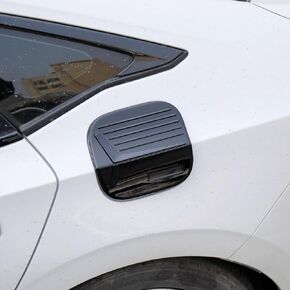 إكسسوارات السيارة العامة غطاء خزان الوقود تغطية زيت غاز باب غطاء التزيين الخارجي للاصطدام ل Honda 11th Gen Civic 2022 2023 2024 2025 Glossy Black Style