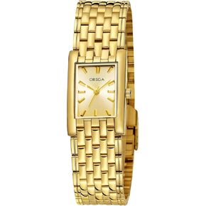 الساعات الذهبية للسيدات في Civo Vintage: Watchens Square Square Watches for Discal Dress