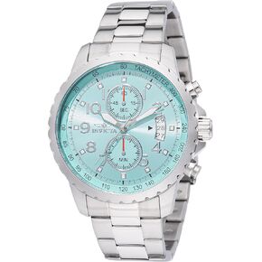 Invicta Specialty Men 45mm Stainless Steel Steel Aqua Blue dial VD51 Quartz