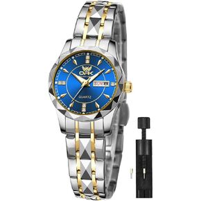 Women Women Women Wathelet Bracelet Dress من السهل قراءة الساعات الفولاذ المقاوم للصدأ للنساء للإناث ساعة صغيرة مقاومة للماء مضيئة مضيئة للنساء
