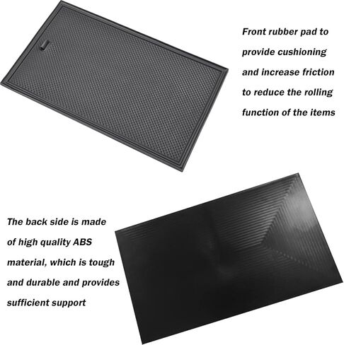 TACOBRO Center Console Organizer Compartment Cover Compatible with 2014-2018 Sierra/Silverado 1500 Accessories 2015-2019 Silverado/Sierra 2500 3500HD Insert Secret Pocket Lid Hidden Tray, Black in Saudi Arabia