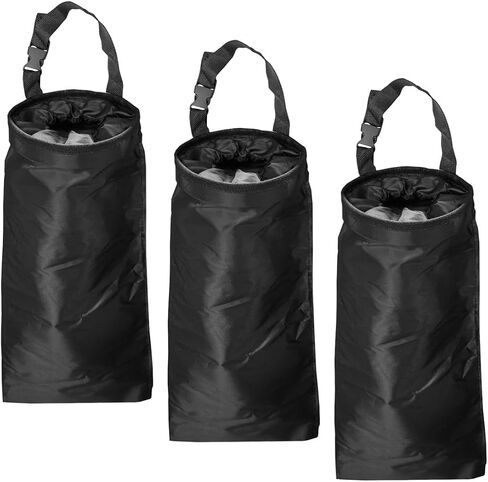 3PCS Hanging Car Garbage Bag for Back Seat - Universal Detachable Trash Bag Car Garbage Can with Elastic Opening, Washable Auto Trash Can Storage Bags for Outdoor Traveling & Home Use (3PCS) in Saudi Arabia