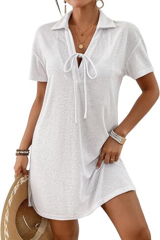 Bsubseach Swimsuit Coverup for Women 2025 Terry Cloth Swim Cover Up Darkretring Robes Suit Suit Suit Dress Dress in Kuwait