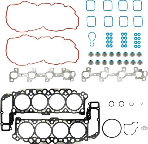 4.7L MLS Cylinder Head Gasket مجموعة Dodge RAM 1500 Durango Dakota 2004-2007 ؛ لكرايسلر أسبن 2007 ؛ لقائد Jeep Mitsubishi Raider 2006-2007 ، Grand Cherokee 2004-2007 SOHC 16V HGS1101 in Kuwait