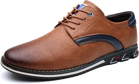 Men's Oxford Casual Dress Shoes Classic Tuxedo Lace-up Lightweight Formal Loafers in Kuwait