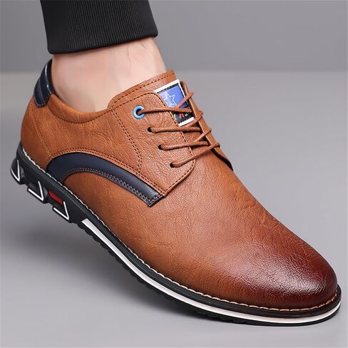 Men's Oxford Casual Dress Shoes Classic Tuxedo Lace-up Lightweight Formal Loafers in Kuwait
