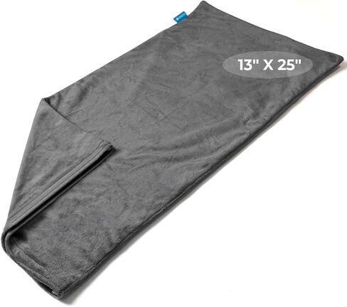 CooCoCo Heating Pad Cover, Crystal Velvet Cover for 12'' x 24'' Heating Pad, Soft Replacement Cover, Washable Cover for Electric Heating Pad, Cover ONLY, Gray in Kuwait