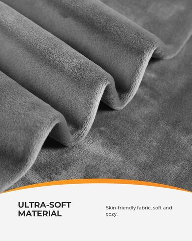 CooCoCo Heating Pad Cover, Crystal Velvet Cover for 12'' x 24'' Heating Pad, Soft Replacement Cover, Washable Cover for Electric Heating Pad, Cover ONLY, Gray in Kuwait