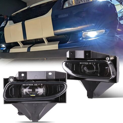 LED Projector Fog Lights Compatible with 1999-2002 GMC Sierra 2000-2006 GMC Yukon/Yukon XL Pickup Truck DOT Approved-Clear Lens in Kuwait