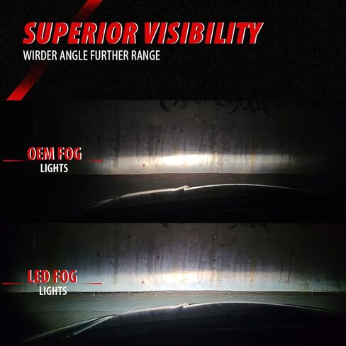 LED Projector Fog Lights Compatible with 1999-2002 GMC Sierra 2000-2006 GMC Yukon/Yukon XL Pickup Truck DOT Approved-Clear Lens in Kuwait